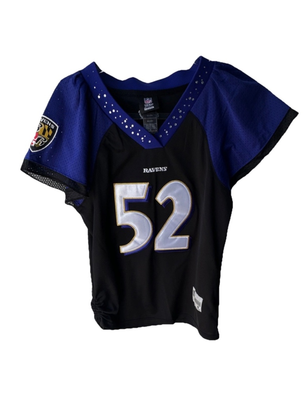 Reebok Baltimore Ravens Women’s #52 Football Jersey - Black & Purple